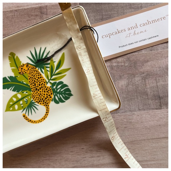 Cupcakes and Cashmere At Home Cheetah Leopard Tropical Catchall Jewelry Tray - Picture 5 of 5